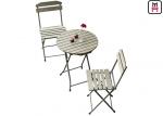 Plastic Wood Folding Patio Dining Table And Chairs , All Weather Garden