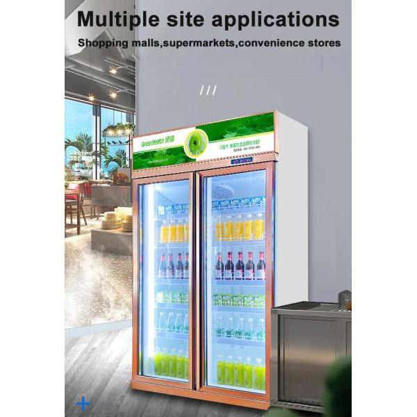 1000L Stand Back Bar Cooler Upright Display Refrigerator Adjustable Shelf For Beer Drink Cold