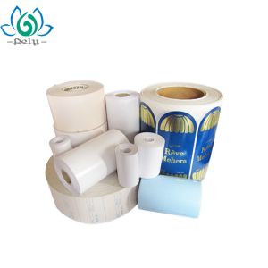 Glossy Laminated Waterproof Linerless Labels Without Base Paper