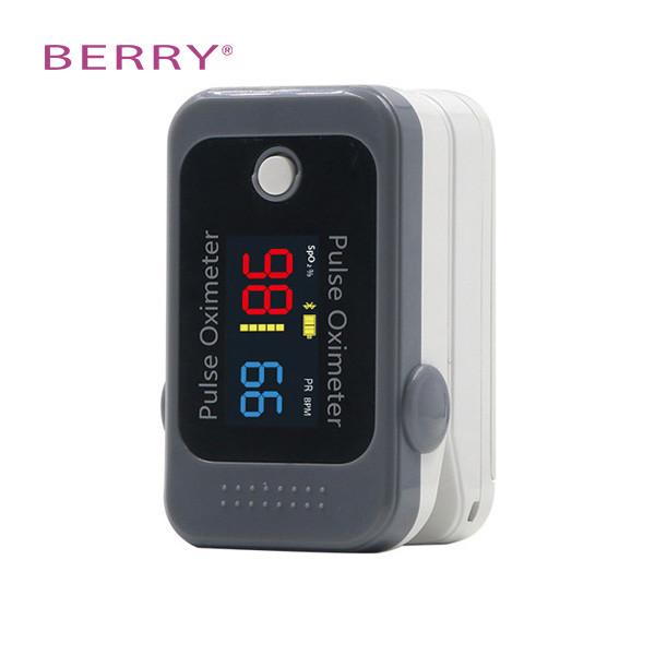 Cheap TFT LCD Screen Fingertip Pulse Oximeter Gray Orange for sale