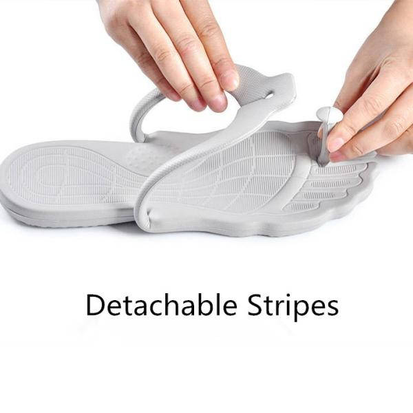 PVC Lightweight Foldable Flip Flops Wear Resistant Easy To Deform SW191004