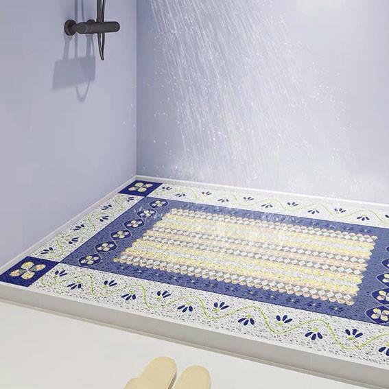 Cheap 45CM*74CM Anti Slip PVC Floor Mat Barefoot 10MM Soft Bath Mat For Inside Bath for sale