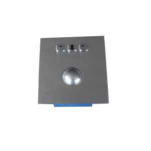 Black Industrial Trackball Pointing Device / kiosk trackball abrasion -