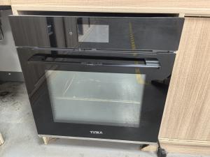 China 24 Inch Cooking Ovens Electric Rotisseries Touch Control Built-In Convection Single Wall Oven Black on sale