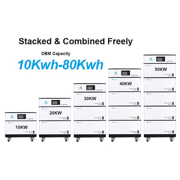 Stackable Lithium Battery Home Inverter Solar Power Storage And Converting