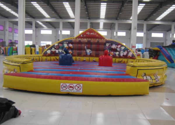Cheap Commercial Inflatable Sports Games / Gladiator Game Safe Nontoxic Customized for sale