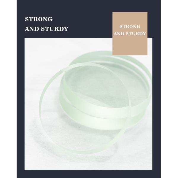 Electronic Curved Optical Components Thickened Exterior Application