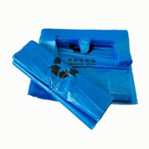 Blue Medical Biohazard Waste Bags Flat Opening For Garbage Packaging ISO14001