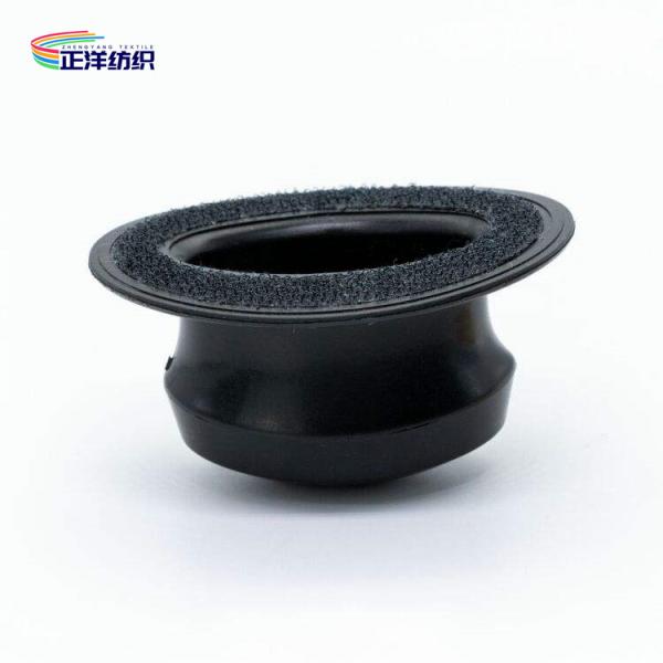 12cm Car Paint Buffing Pads Microfiber Round Waxing Applicator With Plastic Hook Handle