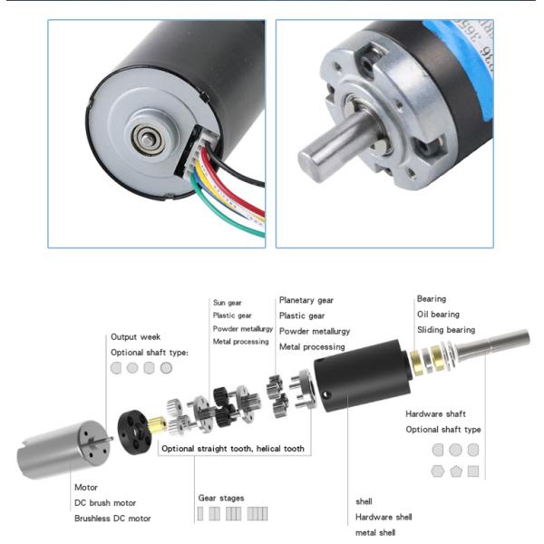 Faradyi Customized High Quality Planetary Geared Coreless Brushless Dc Motor For Motorcycle Speed Controller Motor