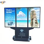 Outdoor multi-screen split media player display, with compatibility for Android