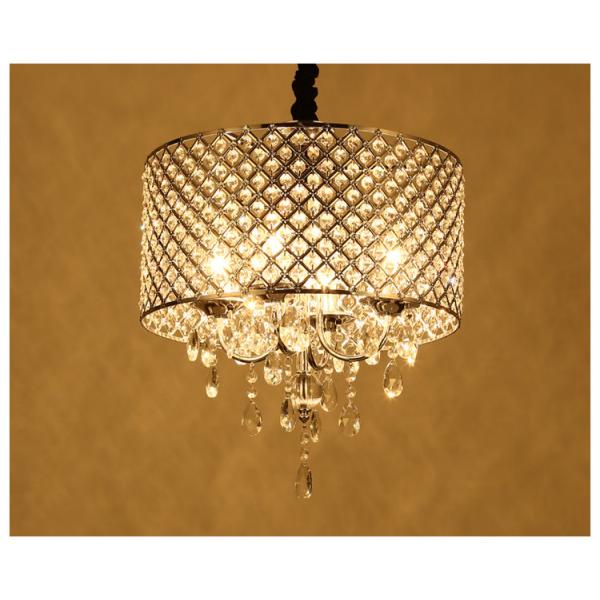 Modern Chandelier Ceiling Lighting with Crystal Lampshade Lighting Dining room Kitchen Hanging Lamp (WH-MI-77)