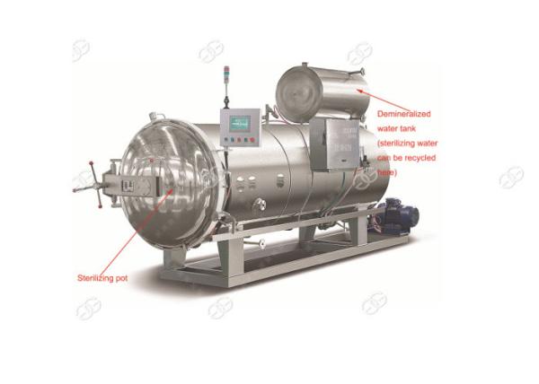 Cheap Continuous Circulation Glass Bottle Sterilization Machine Automatic 1700*1000*2400mm for sale