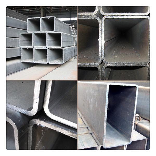 API Black Stainless Steel Rectangular Tube Q215 Stainless Steel Hollow Section 12.75 Mm