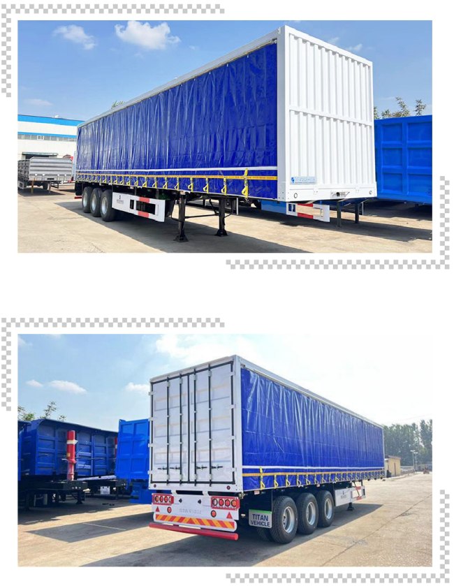 TITAN New Tri Axle 40ft Curtain Side Trailers for Sale Near Me