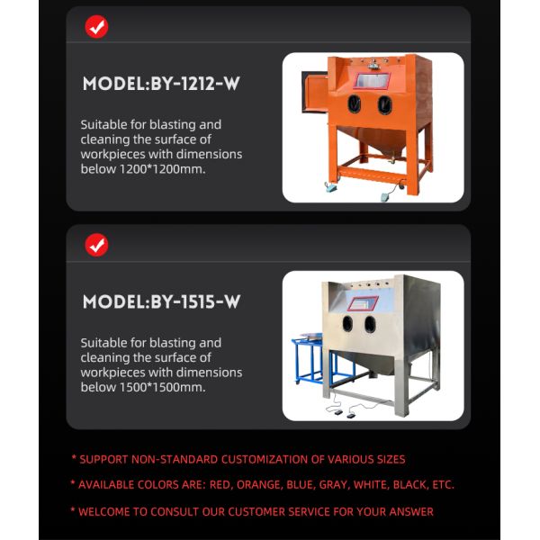 Manual Dustless Sand Blast Machine Glass Beads Blasting Media