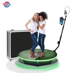 Portable Revolve 360 Photo Booth Camera Holder With Light Video For Taking Photos