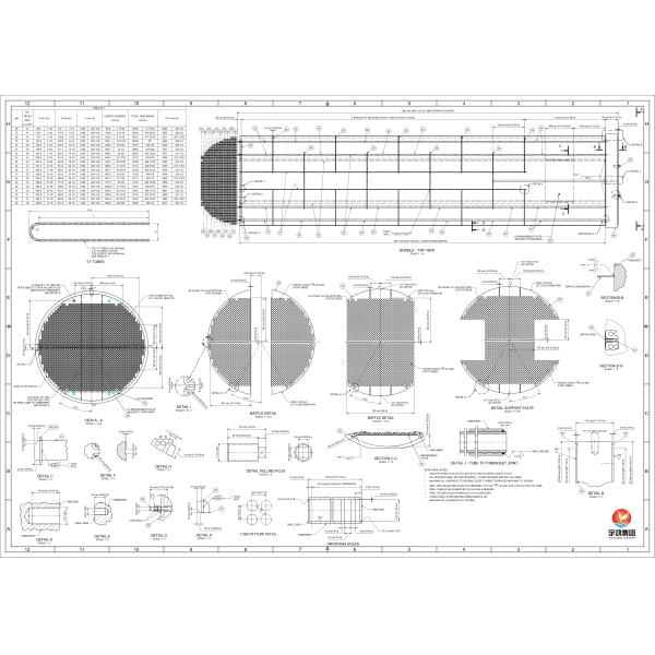 Heat Exchanger Tube Bundle D-E1 A ASME SA213 T11 U Bend Tube With ASME SA-516 GR.70 (N, FGP) Tubesheet ASME U STAMP