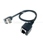 90 Degree Angle RJ45 Male to RJ45 Female Socket Cat5e Ethernet Lan Cable