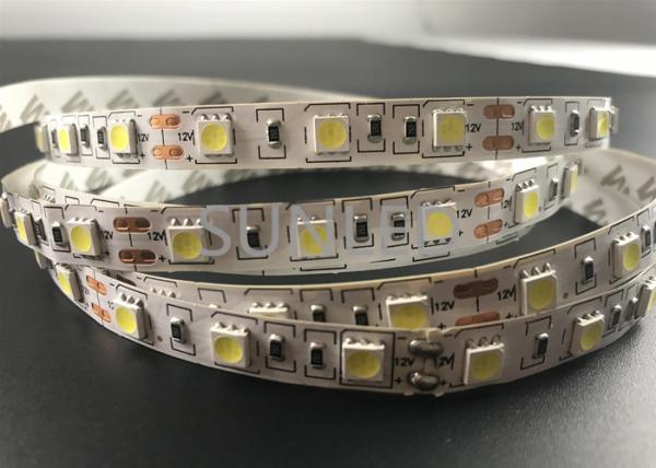 Cheap Super Bright Flexible Adhesive Led Strip Lights 12/24V SMD5050 20-22lm Lumen for sale