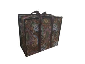 Adjustable Strap and Zipper Closure Canvas Zip Bag with Zipper Closure