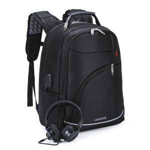 Multi Divided Structure Backpack With Computer Compartment Soft Material