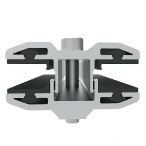 Aluminum Alloy Solar Panel Clamps Extrusion Profile Frame Bracket Double Glass Module Solar System Components