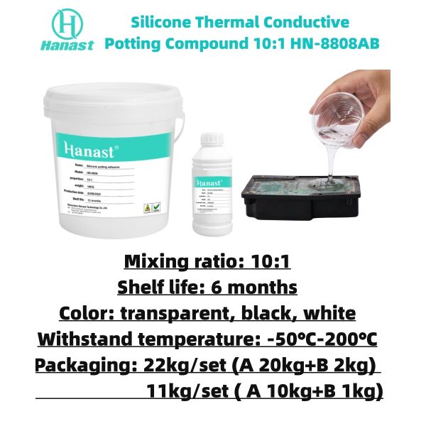 Fast Cure Potting Compound HN-8808F - 2-3 Hour Initial Set, Accelerate Production