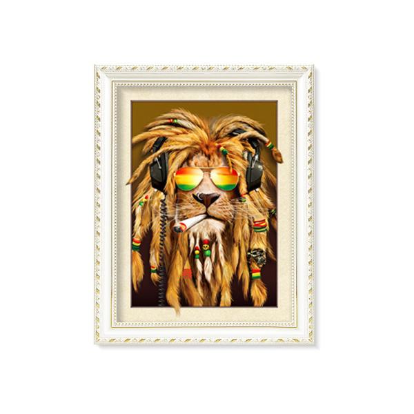 Cheap Vivid Tiger Image 3d Lenticular Image For Home 0.76mm Thickness 3d Animal Pictures for sale