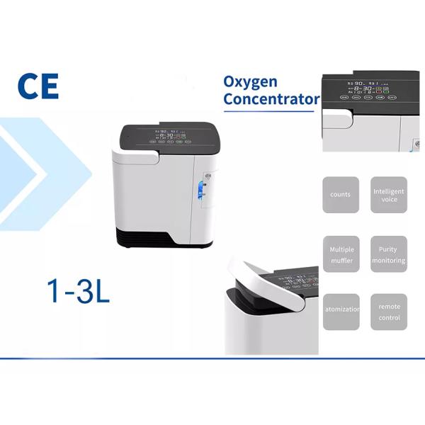 1-3l Travel Oxygen Concentrator Continuous Flow , Mini Car Oxygen Concentrator