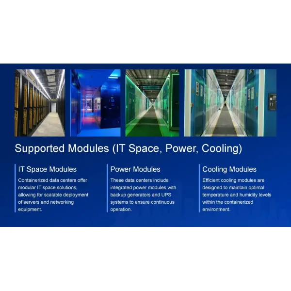 Cabinet Indoor Micro Data Centerscold /Hot Aisle Containment Solution Room Compatible Server Network Center