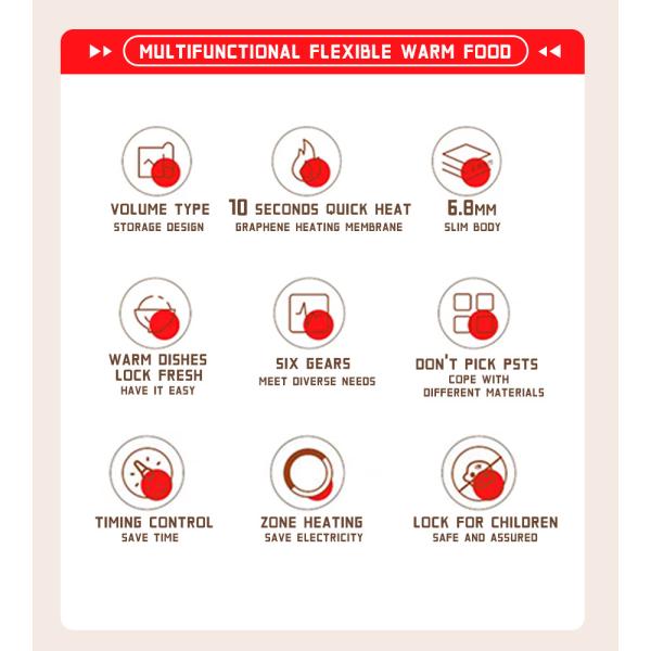 Chopping board Multipurpose and Modern Effortless Temperature Adjustment Safe and Even Heating