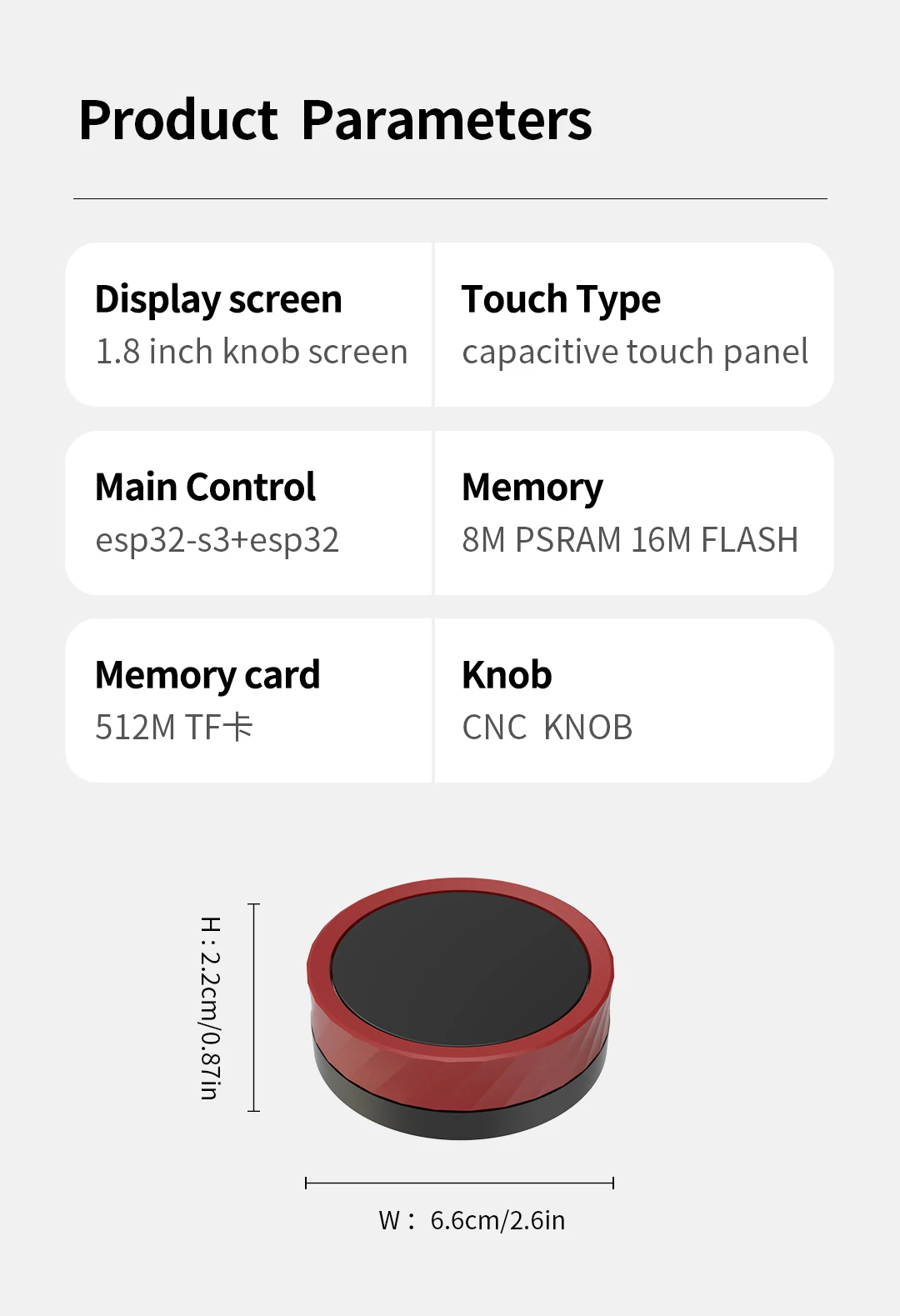 1.8InchUpgrade Your Project with 5V ESP32 Display Module and 360*360 Resolution