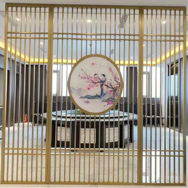 Aluminum frame restaurant decoration partition wall panel metal room divider