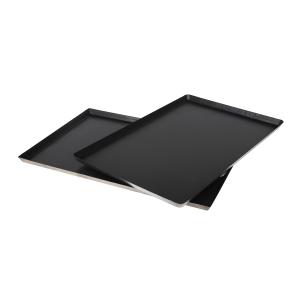 Cornered Carbon Steel Baking Pan For Customization Bakery Oven Cake Pizza Tray