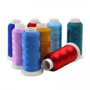 Best 125g Weight/Cone MERCERIZED 120d/2 Polyester Embroidery Thread for Machine Embroidery wholesale