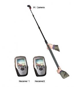 China IR illuminated Telescopic Pole Camera with Two Receivers for Security Inspection on sale