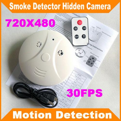 Cheap Remote Control Smoke Detector Covert Spy Camera Pinhole Ceiling DVR W/ Motion Detection for sale