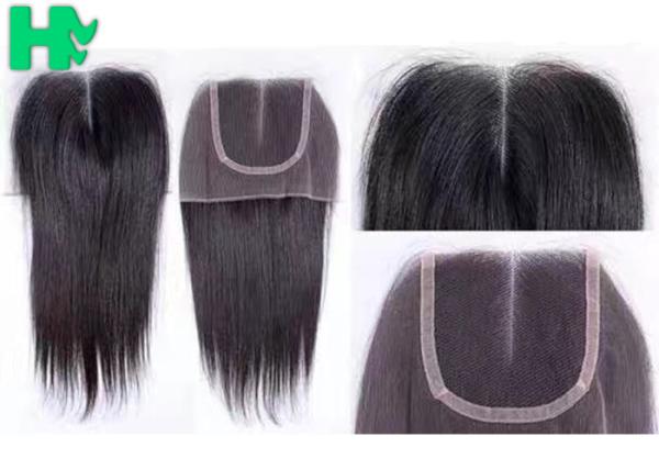 Cheap 100% Human Hair  Closure Size 4*4 Middle Part / Three Part / Free Part Lace Hair Closure for sale