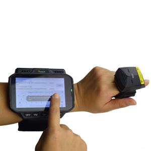 China Wearable PDA Barcode Scanner With Bluetooth Adapter on sale