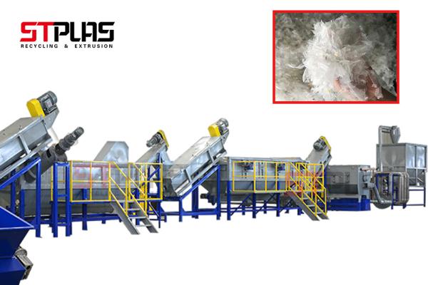 Cheap 440v Plastic PP PE Film Washing Line Scrap Recycling Crushing Drying Production for sale