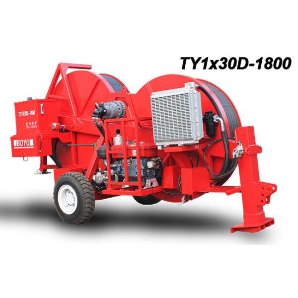 Cable Stringing Equipment TY1x30D-1800 Hydraulic Tensioner With Diesel Engine