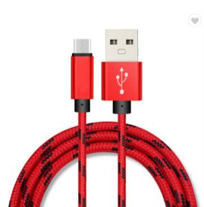 China 1m 3ft Fast Charging Micro USB Data Cable Nylon Braided Data Sync on sale