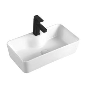 Custom Medium Edge Ceramic Wash Basin For Modern Bathroom Vanity