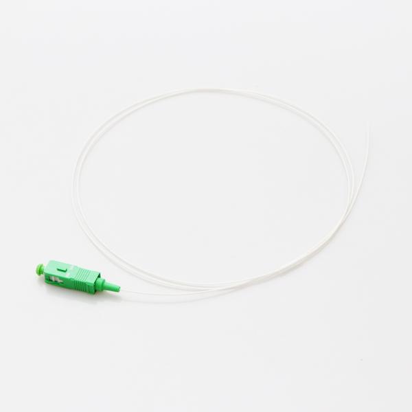 0.9mm Diameter Fiber Cable Assembly 9 / 125 G657A1 SC / UPC Simplex Polished White