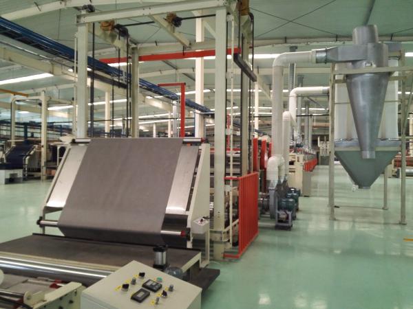 Conveyor Chain Carpet Backing Machine Asphalting And Subsequent Drying