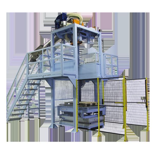 Cement Powder Jumbo Bagging Machine 2000kg Bulk Loader Filling Station