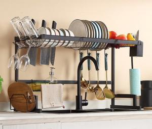 Best Width 850mm Kitchen Dish Rack Over Sink , Chopsticks Dish Drying Rack 515mm Height wholesale