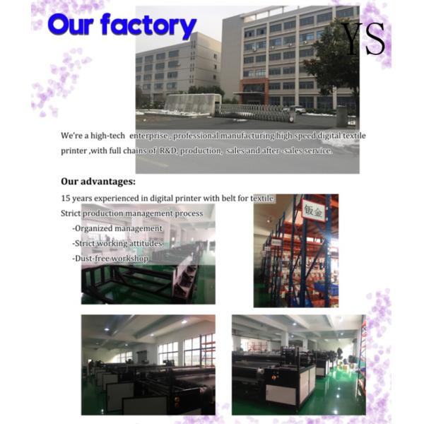High Speed Digital Fabric Printer direct print on fabric with 2 year guarantee
