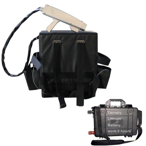 Cheap Backpack 50W Battery Laser Cleaning Machine For Removing Rust for sale